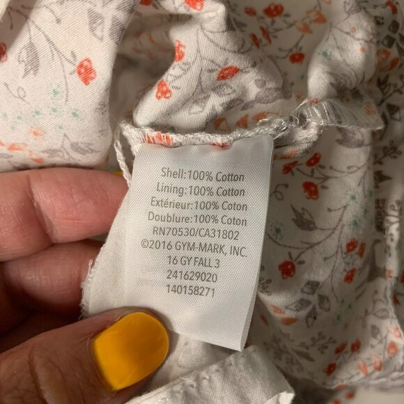 Gymboree Deer & Flowers Print Long Sleeve Blouse - Picture 4 of 7